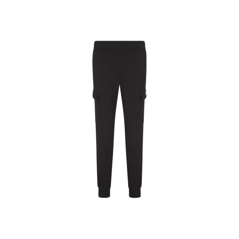 EMPORIO ARMANI Logo Printed Elasticated Waistband Cargo Trousers-0