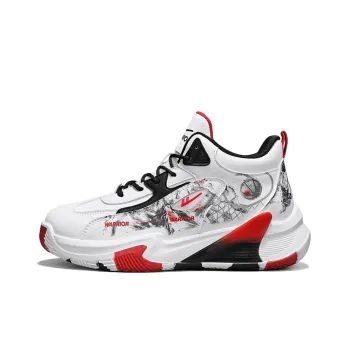 WARRIOR Basketball Shoes Men Low Top Red