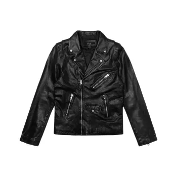 Ksubi FW24 Leather Jacket Men's Black