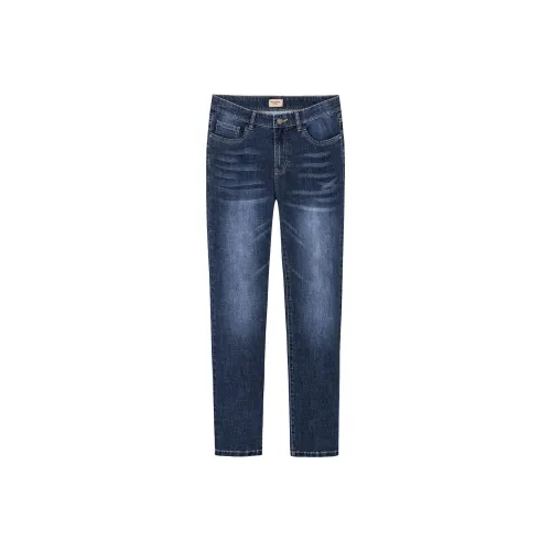 Dance With Wolves Jeans Men's Dark Blue