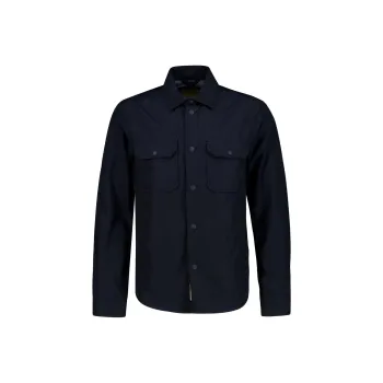 WOOLRICH Long Sleeved Curved Hem Overshirt