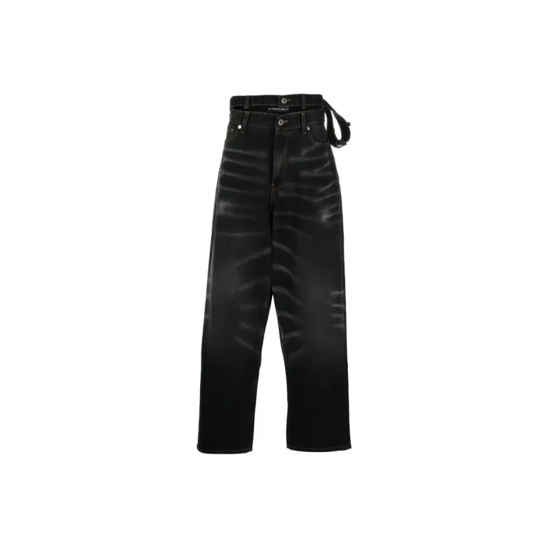 Y/Project Washed Wide leg Jeans-0