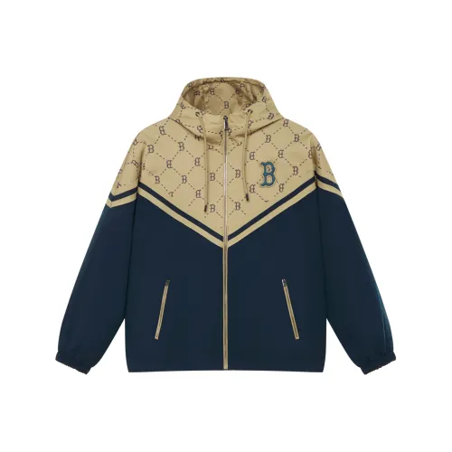 MLB MONOGRAM Collection Boston Red Sox FW24 Windproof Jacket Unisex Light Beige