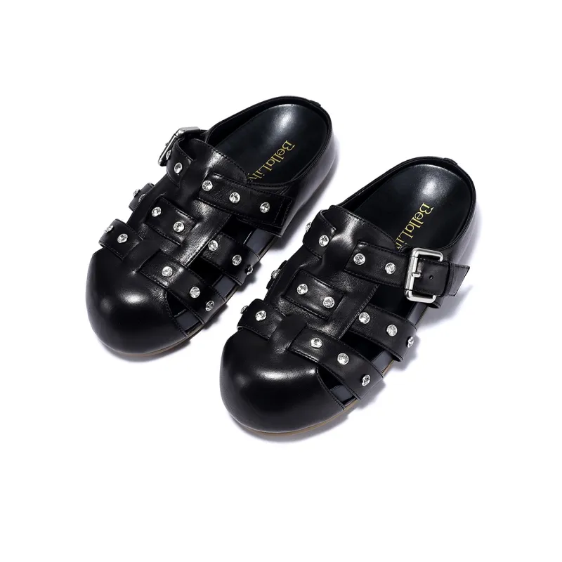 BELLALILY Closed Toe Slippers Women's-8