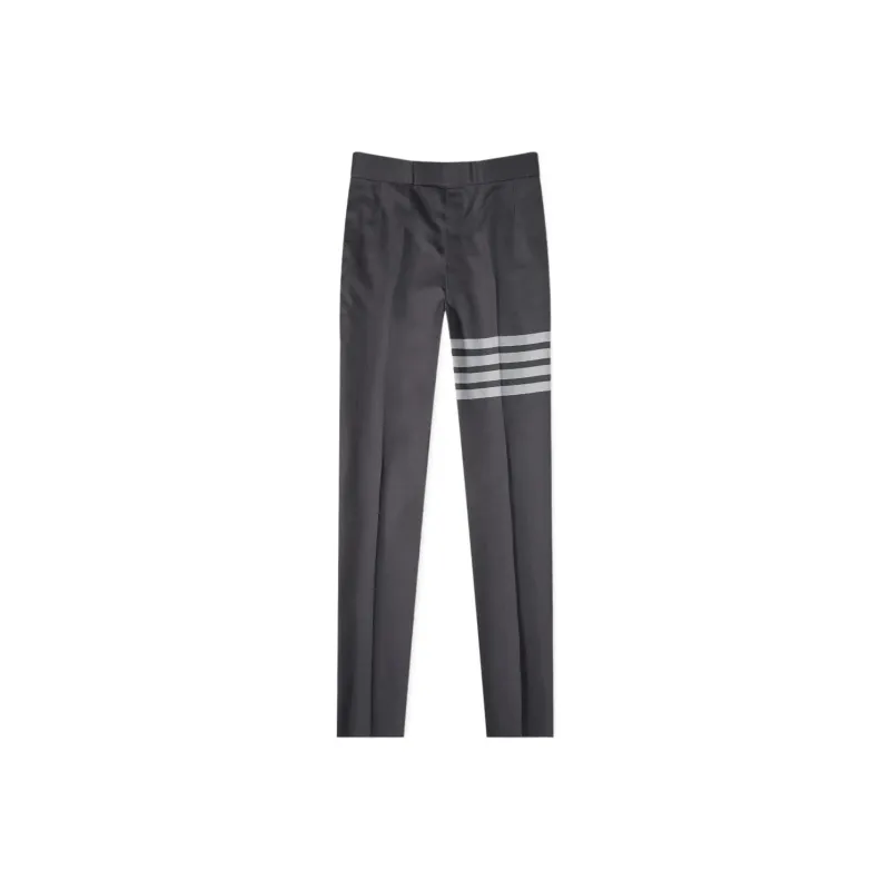THOM BROWNE 4 Bar Turn Up Hem Tailored Trousers-0