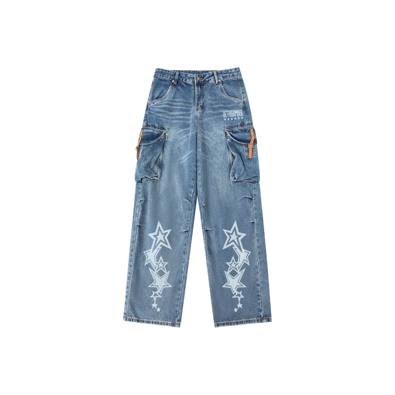 OCTO GAMBOL Jeans Unisex Blue-0