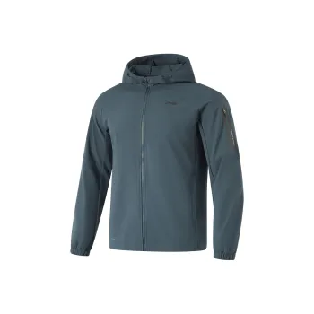 LiNing Sports Life Collection Trench Coat Men Snail Dark Cyan