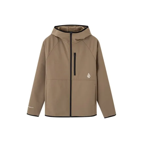 VOLCOM Camouflage Hooded Fitted Moderate Regular Edition Other Puffer Jacket Unisex