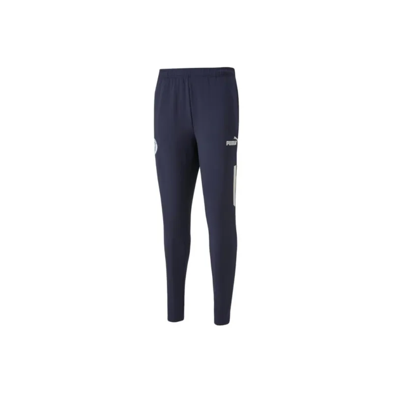 PUMA Manchester City Knitted Sports Pants Men's Blue-0
