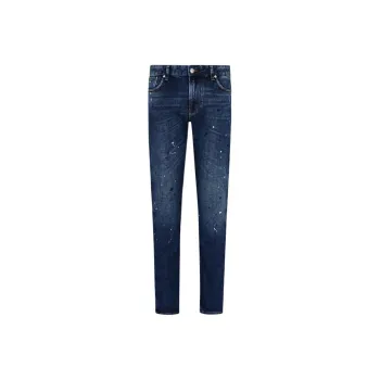 EMPORIO ARMANI J06 Slim fit Denim Jeans With Vinyl Spots