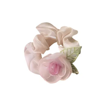 Danqin Gauze, Rubber Band Hair Tie Women's