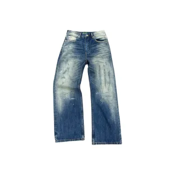 Haonanhuang Jeans Unisex Blue