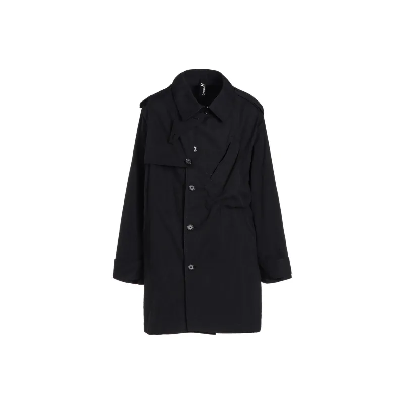 Yohji Yamamoto Ground Y FW24 Trench Coat Unisex Black-0