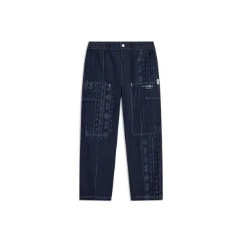 LiNing Sports Life Collection Jeans Men's Denim Blue
