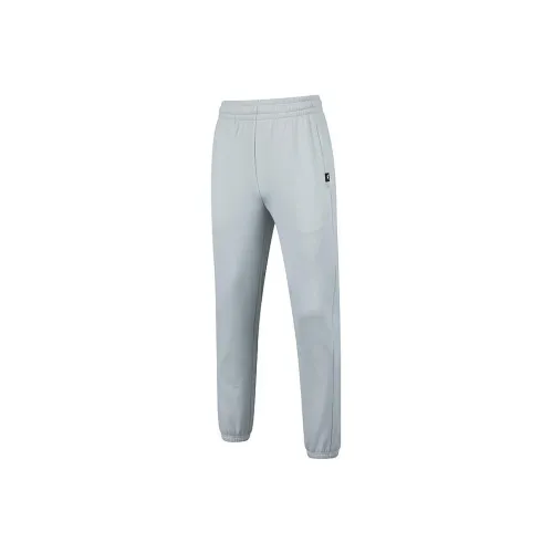 QIAODAN Men's Training Series Knitted Sweatpants Men's Light Moss Gray/Pottery Blue
