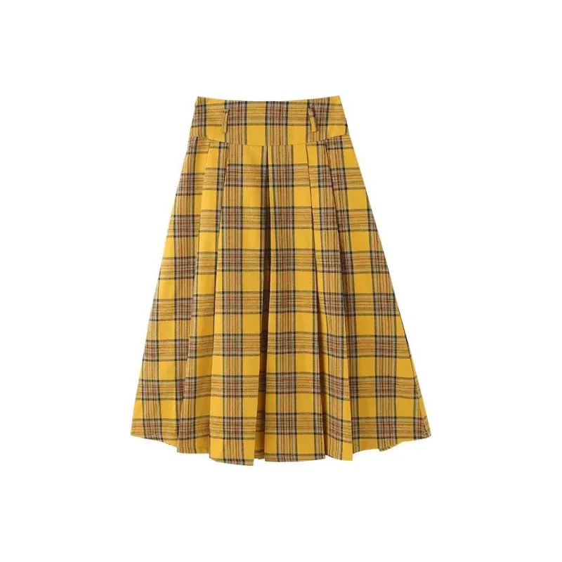 KEAB Casual Long Skirt Women's Yellow-1