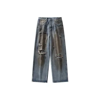 YINLEI Jeans Men's Vintage Blue