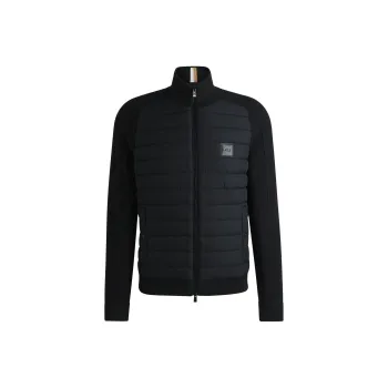 HUGO BOSS Logo Badge Zip Up Jacket