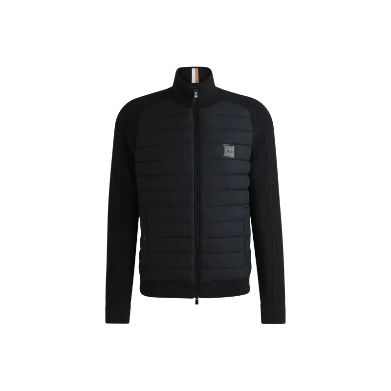 HUGO BOSS Logo Badge Zip Up Jacket-0