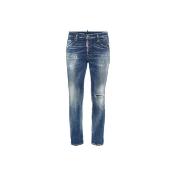 DSQUARED 2 Medium Corduroy Patches Washed Skater Jeans