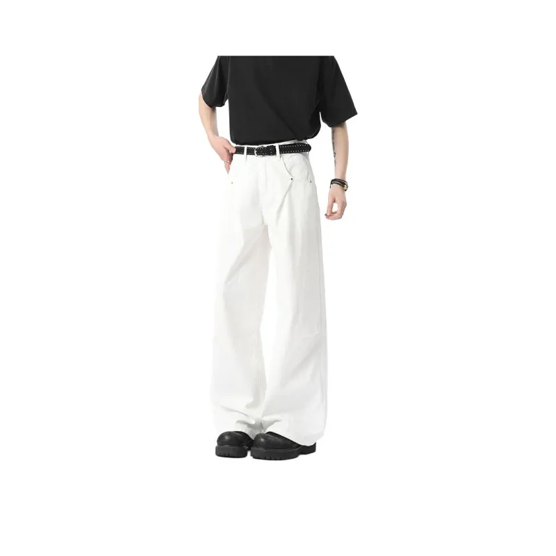 TESTUNG Jeans Unisex White Extended Style-14