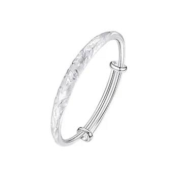 NVBBK S999 Fine Silver Sterling Silver Bracelets Women's