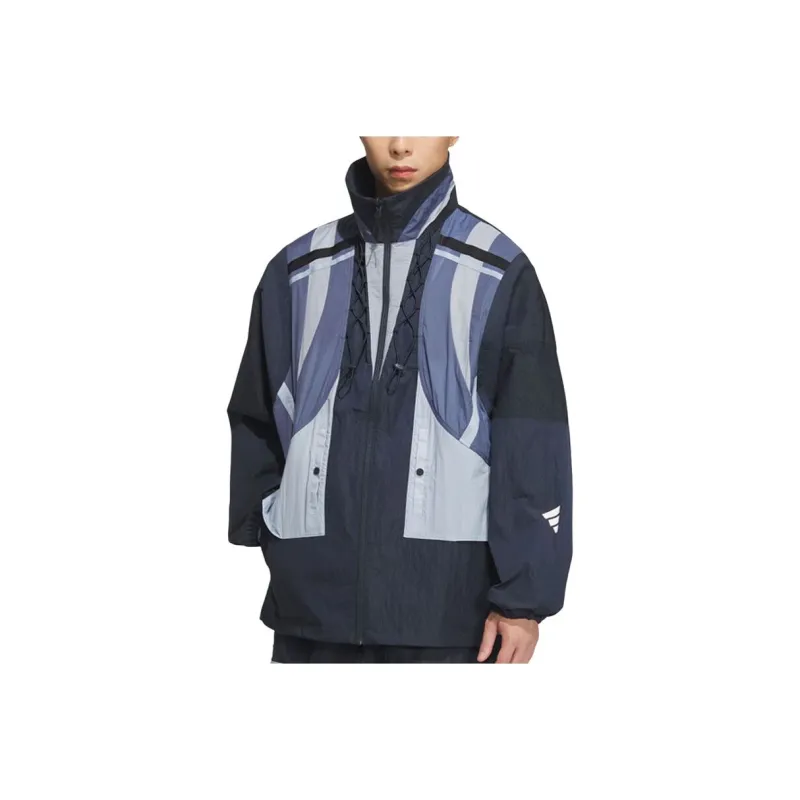 Adidas SS25 Jacket Unisex Aurora Ink Blue/Bright White-0