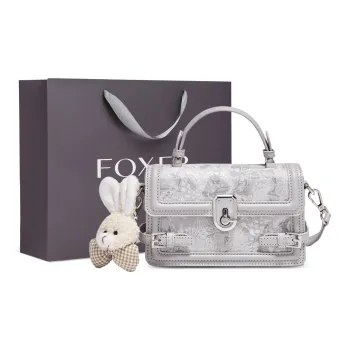 FOXER Synthetic Leather Versatile Commute Crossbody Bag Regular Women's Gray