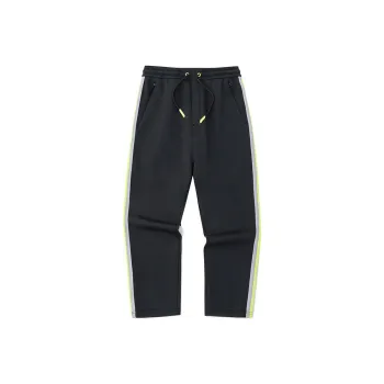 Anta x ANTA X Robert Geller Variety Training Collection Knitted Sports Pants Men's Night Black