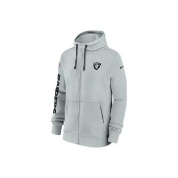 Nike Las Vegas Raiders Sideline Team Issue Club Men's Nike Full Zip Hoodie