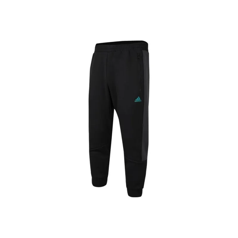 Adidas Knitted Sports Pants Men's Black-0