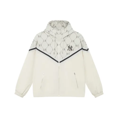 MLB MONOGRAM Collection New York Yankees 24FW Windproof Jacket Unisex Dark Cream