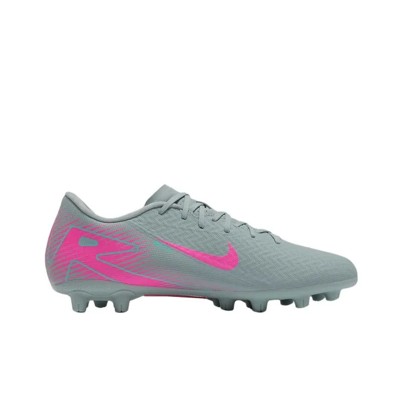 Nike Mercurial Vapor 16 HG Rubber Short Studs Anti Slip Wear Resistant Soccer Shoes Unisex Gray Pink-1