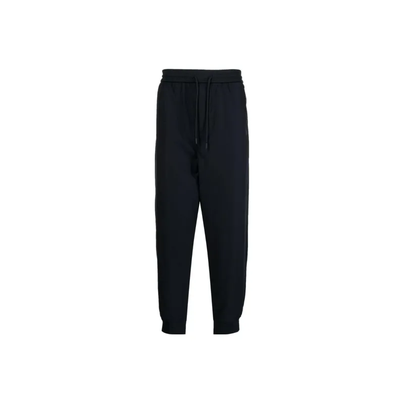 EMPORIO ARMANI Knitted Sweatpants Men Marine Blue-0