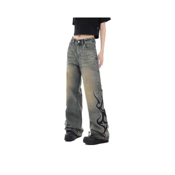 Beam Mix With Kimchi Jeans Unisex Vintage Blue