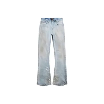 Balenciaga Jeans Loose Fit Style Unisex Blue