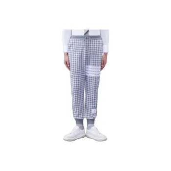 THOM BROWNE Check Jacquard 4 Bar Sweatpants