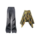 Dark Gray+Yellow Skirt