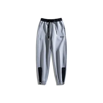 Monster Guardians Knitted Sweatpants Men Grey Gray