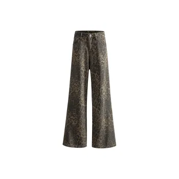 TONYKRZ Jeans Unisex Leopard Print