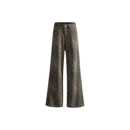 TONYKRZ Jeans Unisex Leopard Print