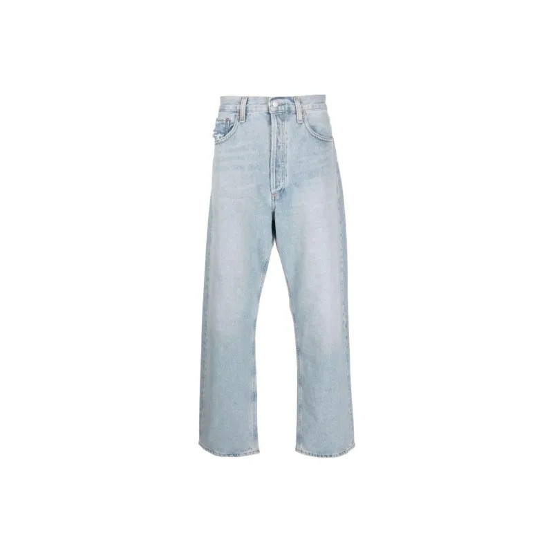 AGOLDE Mid Rise Straight Leg Jeans-0