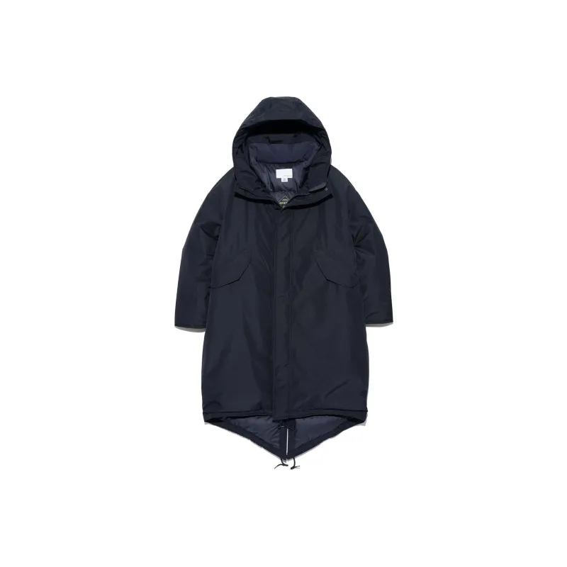 Nanamica FW24 GORE TEX Long Down Coat Down Jacket Unisex Marine Blue-0