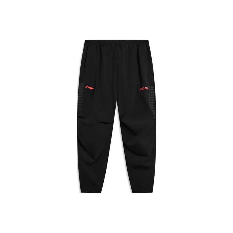 LiNing Sports Life Collection Knitted Sports Pants Men's Black-0