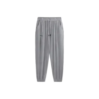 PEACEBIRD MEN Casual Pants Unisex Gray