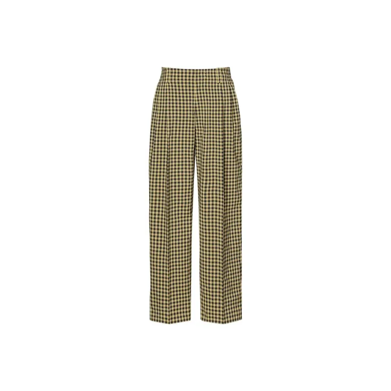 UNIQLO X Marni Wide Fit Check Tuck Pants-0