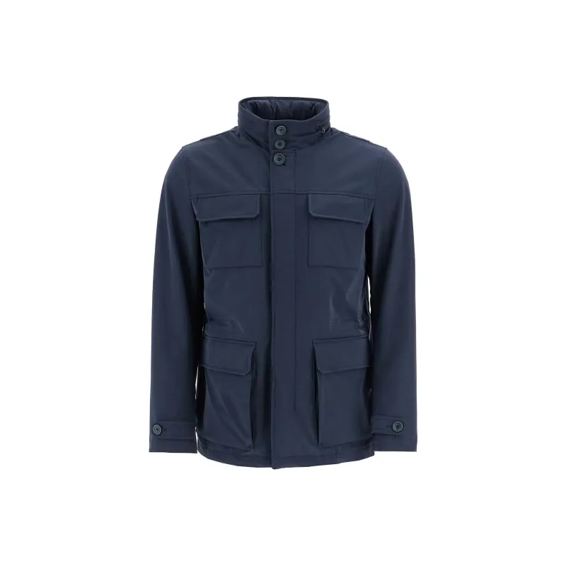 HERNO High Neck Long Sleeved Jacket-0