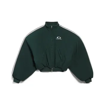 Balenciaga SS25 LOOP SPORTS ICON ROUND Jackets & Coats Loose Fit Unisex Green