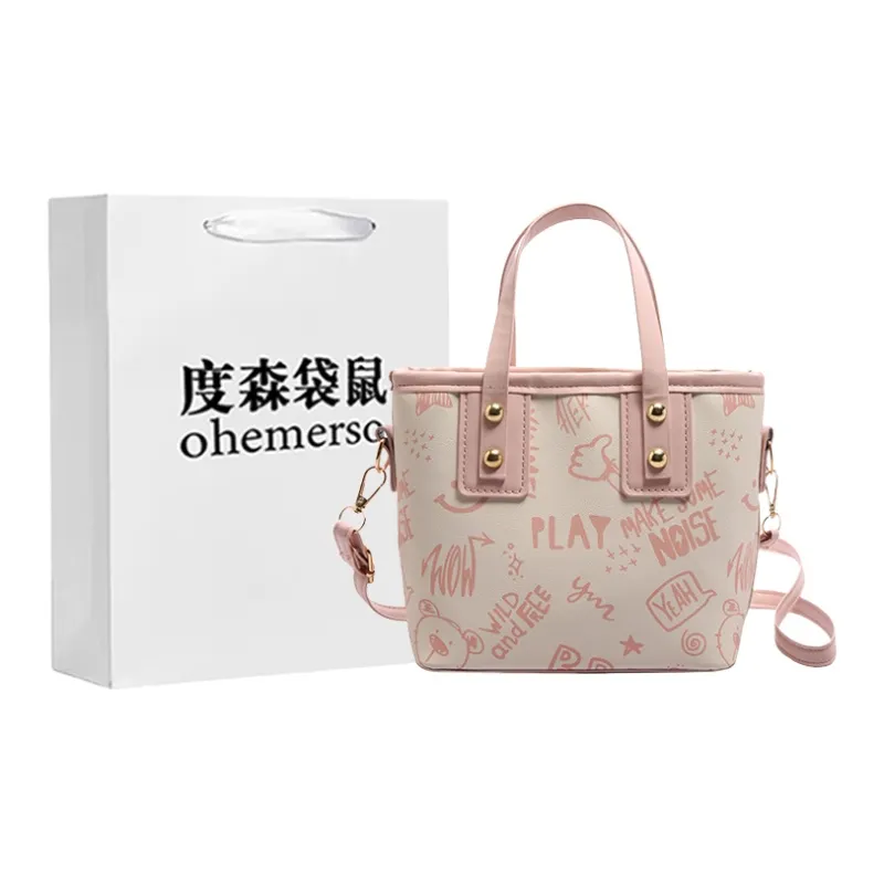 Dusen Kangaroo PU Handbag Women's Multicolor-9