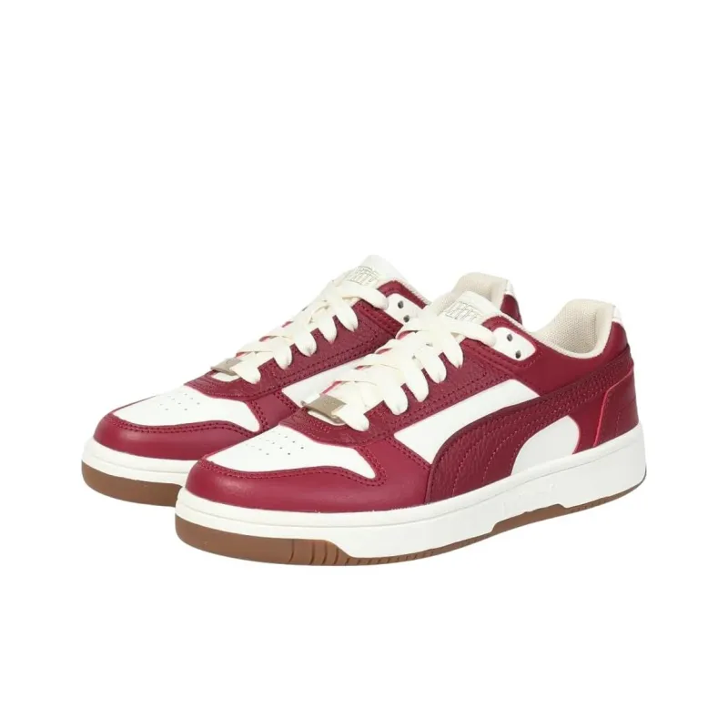 PUMA Rebound Joy Anti Slip Wear Resistant Low Top Basketball Shoes Men's Red-2